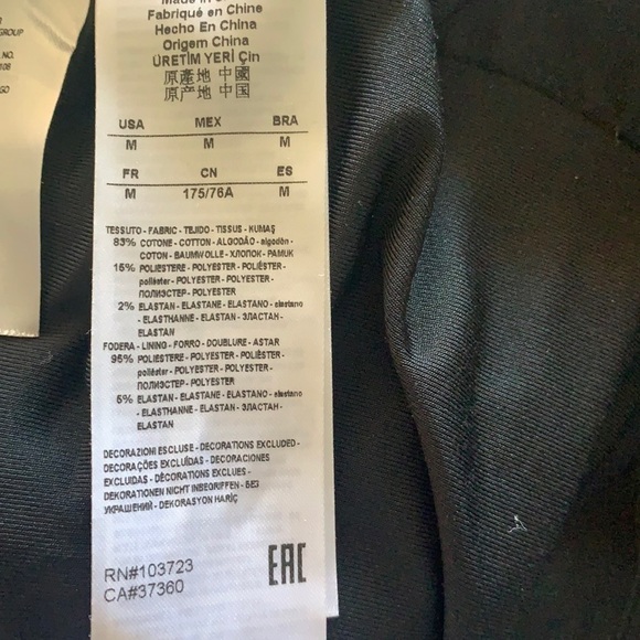 Armani Exchange Black Sheer Textured Body-cone Mini Dress Size M - Picture 11 of 13